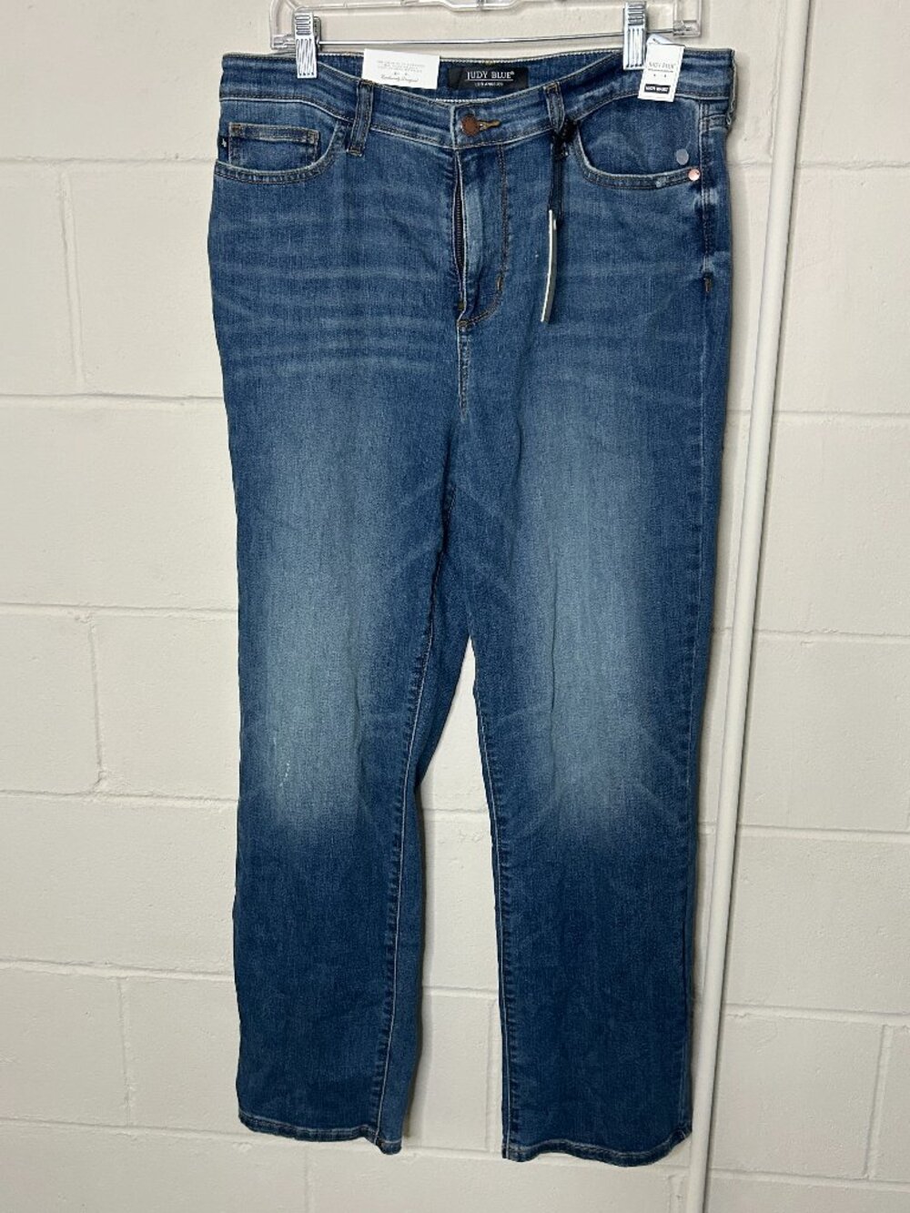 Judy Blue Jeans WOmens 30 New Straight Fit Full Length Modest Stretch HIgh Rise